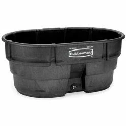 Best Pirce 👍 Rubbermaid® Black Commercial Stock Tank, 150 Gallon Capacity ⌛