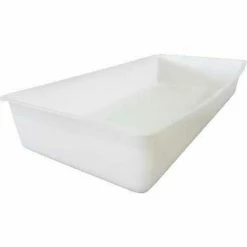 Budget ⭐ Shirley K's Storage Trays 210PN Plastic Nesting Tote, FDA-USDA, 17-3/4"X8-3/4"X3-1/8" Natural White 🛒