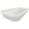 Deals 🔥 Shirley K's Storage Trays 246PN Plastic Nesting Tote, FDA-USDA, 24-3/8"X13-3/16"X4", Natural White ⌛