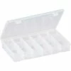 Budget 🌟 Plano Molding Plano StowAway® 12 Fixed Compartment Box, 11"L x 7-1/4"W x 1-3/4"H, Clear - Pkg Qty 6 🧨