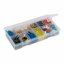 Deals 🧨 Plano Molding Plano StowAway® 6-12 Adjustable Compartment Box, 8-1/4"Lx 4-1/4"W x 1-3/8"H, Clear - Pkg Qty 6 👍