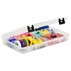 Best Pirce ⌛ Plano Molding Plano ProLatch™ StowAway® 4-27 Adjustable Compartment Box, 14"W x 9"D x 1-7/8"H, Clear - Pkg Qty 4 ⭐