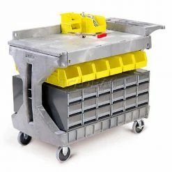 Coupon 🎉 Akro-Mils® 30936 Two-In-One Plastic ProCart™ 😀 -Containers shop 330439GY 09