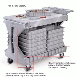 Coupon 🎉 Akro-Mils® 30936 Two-In-One Plastic ProCart™ 😀 -Containers shop 330439GY 2wco