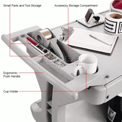 Coupon 🎉 Akro-Mils® 30936 Two-In-One Plastic ProCart™ 😀 -Containers shop 330439GY 4wco
