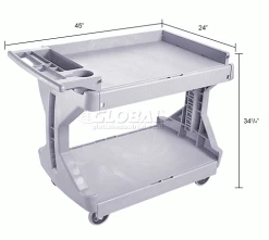 Coupon 🎉 Akro-Mils® 30936 Two-In-One Plastic ProCart™ 😀 -Containers shop 330439GY dim