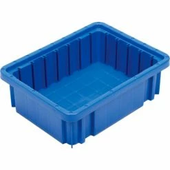 Buy 🛒 Global Industrial™ Plastic Dividable Grid Container DG91035,10-7/8"L x 8-1/4"W x 3-1/2"H, Blue - Pkg Qty 20 🤩 -Containers shop 334100BL 02