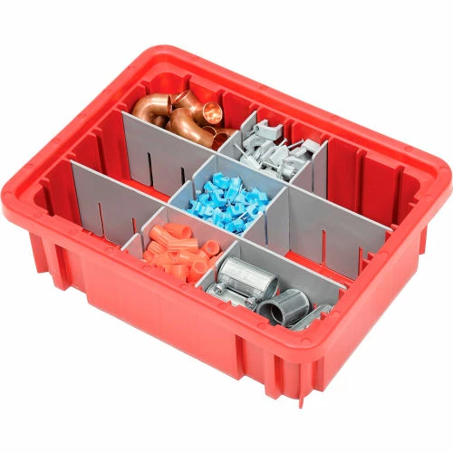 Cheap 😍 Global Industrial Plastic Dividable Grid Container - DG91035,10-7/8"L x 8-1/4"W x 3-1/2"H, Red - Pkg Qty 20 ✨ 1 Cheap 😍 Global Industrial Plastic Dividable Grid Container - DG91035,10-7/8"L x 8-1/4"W x 3-1/2"H, Red - Pkg Qty 20 ✨