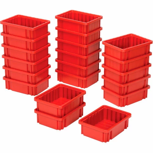 Cheap 😍 Global Industrial Plastic Dividable Grid Container - DG91035,10-7/8"L x 8-1/4"W x 3-1/2"H, Red - Pkg Qty 20 ✨ 2 Cheap 😍 Global Industrial Plastic Dividable Grid Container - DG91035,10-7/8"L x 8-1/4"W x 3-1/2"H, Red - Pkg Qty 20 ✨ - Image 2