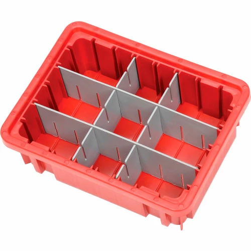 Cheap 😍 Global Industrial Plastic Dividable Grid Container - DG91035,10-7/8"L x 8-1/4"W x 3-1/2"H, Red - Pkg Qty 20 ✨ 4 Cheap 😍 Global Industrial Plastic Dividable Grid Container - DG91035,10-7/8"L x 8-1/4"W x 3-1/2"H, Red - Pkg Qty 20 ✨ - Image 4