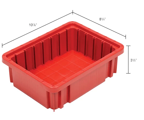 Cheap 😍 Global Industrial Plastic Dividable Grid Container - DG91035,10-7/8"L x 8-1/4"W x 3-1/2"H, Red - Pkg Qty 20 ✨ 18 Cheap 😍 Global Industrial Plastic Dividable Grid Container - DG91035,10-7/8"L x 8-1/4"W x 3-1/2"H, Red - Pkg Qty 20 ✨ - Image 18
