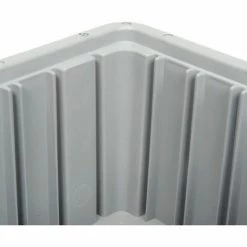 Best Sale 🥰 Global Industrial™ Plastic Dividable Grid Container - DG91050,10-7/8"L x 8-1/4"W x 5"H, Gray - Pkg Qty 20 🌟 -Containers shop 334101GY 04