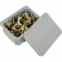 Best Sale 🥰 Global Industrial™ Plastic Dividable Grid Container - DG91050,10-7/8"L x 8-1/4"W x 5"H, Gray - Pkg Qty 20 🌟 -Containers shop 334101GY 06