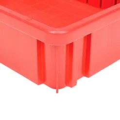 Budget ✔️ Global Industrial™ Plastic Dividable Grid Container DG92035,16-1/2"L x 10-7/8"W x 3-1/2"H, Red - Pkg Qty 12 🔔 -Containers shop 334102RD 05