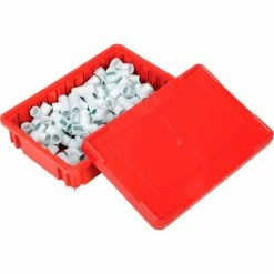 Budget ✔️ Global Industrial™ Plastic Dividable Grid Container DG92035,16-1/2"L x 10-7/8"W x 3-1/2"H, Red - Pkg Qty 12 🔔 -Containers shop 334102RD 07