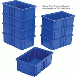 Buy 🛒 Global Industrial™ Plastic Dividable Grid Container DG91035,10-7/8"L x 8-1/4"W x 3-1/2"H, Blue - Pkg Qty 20 🤩 -Containers shop 334103BL 2wco