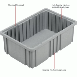 Top 10 🌟 Global Industrial™ Plastic Dividable Grid Container - DG93080, 22-1/2"L x 17-1/2"W x 8"H, Gray - Pkg Qty 3 ✨ -Containers shop 334103GY 1wco 1