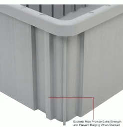 Top 10 🌟 Global Industrial™ Plastic Dividable Grid Container - DG93080, 22-1/2"L x 17-1/2"W x 8"H, Gray - Pkg Qty 3 ✨ -Containers shop 334103GY 3wco 1