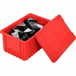 Coupon 👏 Global Industrial™ Plastic Dividable Grid Container - DG92080,16-1/2"L x 10-7/8"W x 8"H, Red - Pkg Qty 8 😀 -Containers shop 334104RD 07