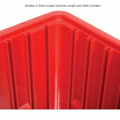 Coupon 👏 Global Industrial™ Plastic Dividable Grid Container - DG92080,16-1/2"L x 10-7/8"W x 8"H, Red - Pkg Qty 8 😀 -Containers shop 334104RD 4wco
