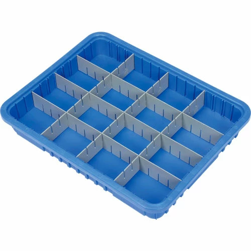 Outlet ❤️ Global Industrial Plastic Dividable Grid Container - DG93030, 22-1/2"L x 17-1/2"W x 3"H, Blue - Pkg Qty 6 🤩 4 Outlet ❤️ Global Industrial Plastic Dividable Grid Container - DG93030, 22-1/2"L x 17-1/2"W x 3"H, Blue - Pkg Qty 6 🤩 - Image 4