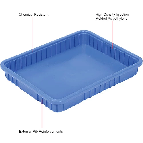 Outlet ❤️ Global Industrial Plastic Dividable Grid Container - DG93030, 22-1/2"L x 17-1/2"W x 3"H, Blue - Pkg Qty 6 🤩 12 Outlet ❤️ Global Industrial Plastic Dividable Grid Container - DG93030, 22-1/2"L x 17-1/2"W x 3"H, Blue - Pkg Qty 6 🤩 - Image 12