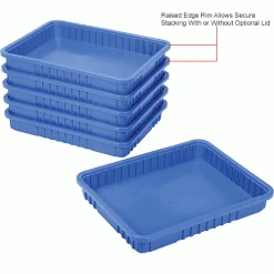 Outlet ❤️ Global Industrial Plastic Dividable Grid Container - DG93030, 22-1/2"L x 17-1/2"W x 3"H, Blue - Pkg Qty 6 🤩 30 Outlet ❤️ Global Industrial Plastic Dividable Grid Container - DG93030, 22-1/2"L x 17-1/2"W x 3"H, Blue - Pkg Qty 6 🤩 -Containers shop 334105BL 2wco