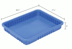 Outlet ❤️ Global Industrial Plastic Dividable Grid Container - DG93030, 22-1/2"L x 17-1/2"W x 3"H, Blue - Pkg Qty 6 🤩 33 Outlet ❤️ Global Industrial Plastic Dividable Grid Container - DG93030, 22-1/2"L x 17-1/2"W x 3"H, Blue - Pkg Qty 6 🤩 -Containers shop 334105BL dim