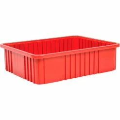 Coupon ✨ Global Industrial™ Plastic Dividable Grid Container - DG93060, 22-1/2"L x 17-1/2"W x 6"H, Red - Pkg Qty 3 🔥 -Containers shop 334106RD 05