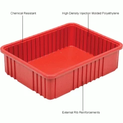 Coupon ✨ Global Industrial™ Plastic Dividable Grid Container - DG93060, 22-1/2"L x 17-1/2"W x 6"H, Red - Pkg Qty 3 🔥 -Containers shop 334106RD 1wco