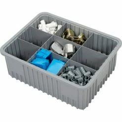Top 10 🌟 Global Industrial Plastic Dividable Grid Container - DG93080, 22-1/2"L x 17-1/2"W x 8"H, Gray - Pkg Qty 3 ✨