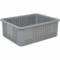 Top 10 🌟 Global Industrial™ Plastic Dividable Grid Container - DG93080, 22-1/2"L x 17-1/2"W x 8"H, Gray - Pkg Qty 3 ✨ -Containers shop 334107GY 08