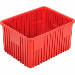 Deals ⌛ Global Industrial™ Plastic Dividable Grid Container - DG93120, 22-1/2"L x 17-1/2"W x 12"H, Red - Pkg Qty 3 🎁 -Containers shop 334108RD 02