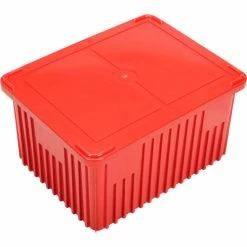 Deals ⌛ Global Industrial™ Plastic Dividable Grid Container - DG93120, 22-1/2"L x 17-1/2"W x 12"H, Red - Pkg Qty 3 🎁 -Containers shop 334108RD 07