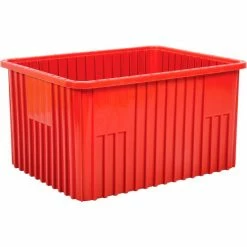 Deals ⌛ Global Industrial™ Plastic Dividable Grid Container - DG93120, 22-1/2"L x 17-1/2"W x 12"H, Red - Pkg Qty 3 🎁 -Containers shop 334108RD 08