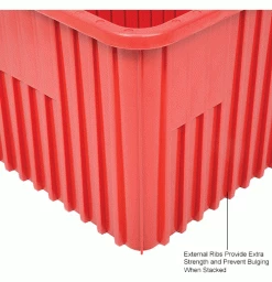 Deals ⌛ Global Industrial™ Plastic Dividable Grid Container - DG93120, 22-1/2"L x 17-1/2"W x 12"H, Red - Pkg Qty 3 🎁 -Containers shop 334108RD 3wco