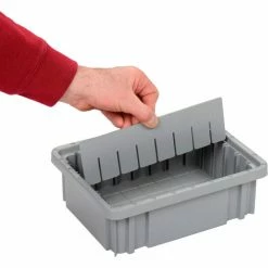 Best Pirce 🔔 Global Industrial™ Length Divider DL91035 for Plastic Dividable Grid Container DG91035, Qty 6 🤩 -Containers shop 334109 02