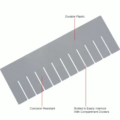 Best Sale 😍 Global Industrial Length Divider DL92060 for Plastic Dividable Grid Container DG92060, Qty 6 🥰 -Containers shop 334112 1wco