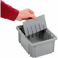 Discount 🛒 Global Industrial Width Divider DS91050 for Plastic Dividable Grid Container DG91050, Qty 6 🛒 -Containers shop 334119 02
