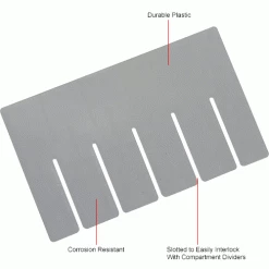 Discount 🛒 Global Industrial Width Divider DS91050 for Plastic Dividable Grid Container DG91050, Qty 6 🛒 -Containers shop 334119 1wco