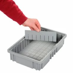 Best Pirce 🛒 Global Industrial™ Width Divider DS92035 for Plastic Dividable Grid Container DG92035, Qty 6 🔥 -Containers shop 334120 02