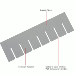 Best Pirce 🛒 Global Industrial™ Width Divider DS92035 for Plastic Dividable Grid Container DG92035, Qty 6 🔥 -Containers shop 334120 1wco