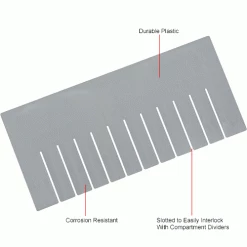 Deals 💯 Global Industrial™ Width Divider DS93080 for Plastic Dividable Grid Container DG93080, Qty 6 🛒 -Containers shop 334125 1wco