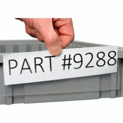 Discount 🥰 Global Industrial™ Label Holder LBL2X8 for Plastic Dividable Grid Container, 8"W x 2"H, Qty 6 ❤️ -Containers shop 334130 04