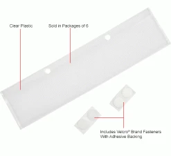 Discount 🥰 Global Industrial™ Label Holder LBL2X8 for Plastic Dividable Grid Container, 8"W x 2"H, Qty 6 ❤️ -Containers shop 334130 1wco