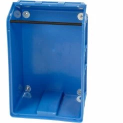 Best Sale 🔔 Quantum Storage Systems Quantum Mobile Magnum Plastic Stacking Bin, 18"W x 28" D x 15"H, Blue 😍 -Containers shop 334202BL 07