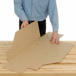 Best Sale 🛒 Foldable Corrugated Shelf Bin 9-3/4"W x 17-1/2"D x 10"H, White - Pkg Qty 27 🔥 -Containers shop 336408 05