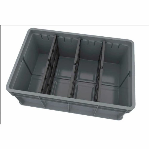 Budget 😀 Akro-Mils Multi-Load Tote 38358GRY - 23-5/8"L x 15-3/4"W x 8-21/32"H, Gray - Pkg Qty 4 😀 4 Budget 😀 Akro-Mils Multi-Load Tote 38358GRY - 23-5/8"L x 15-3/4"W x 8-21/32"H, Gray - Pkg Qty 4 😀 - Image 4