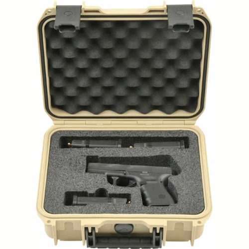 Cheapest 😉 SKB Corporation SKB iSeries Medium Pistol Case 3i-1209-SP-T Customizable Foam in Tan Watertight, 13-3/4"L x 11-1/8"W ✨ 6 Cheapest 😉 SKB Corporation SKB iSeries Medium Pistol Case 3i-1209-SP-T Customizable Foam in Tan Watertight, 13-3/4"L x 11-1/8"W ✨ - Image 6