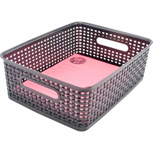 Discount ๐ฏ Advantus® Plastic Weave Bin Medium 40327 - 13-3/4"L x 10-1/2"W x 4-1/2"H Black, 2-Pack - Pkg Qty 2 ๐ 2 Discount ๐ฏ Advantus® Plastic Weave Bin Medium 40327 - 13-3/4"L x 10-1/2"W x 4-1/2"H Black, 2-Pack - Pkg Qty 2 ๐ - Image 2